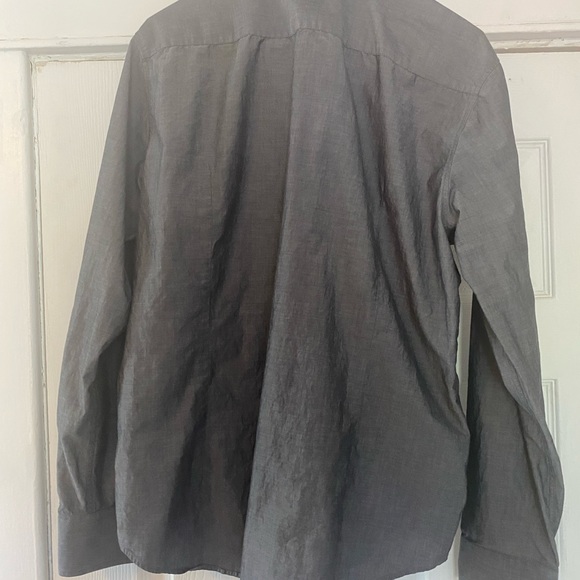 Hugo Boss Casual Dress grey button down shirt LG - Picture 2 of 2